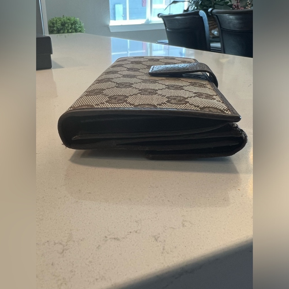 Authentic GUCCI wallet GG pattern beige canvas - Picture 6 of 15